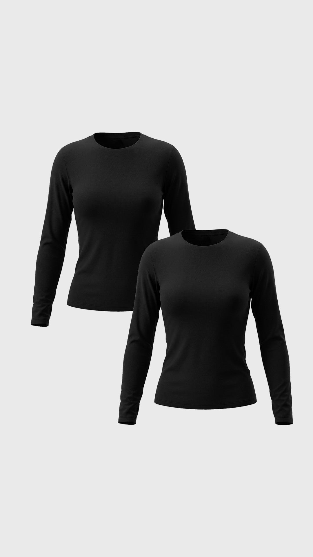 Long Sleeves Double Lining T-Shirt 2pcs