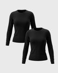 Long Sleeves Double Lining T-Shirt 2pcs