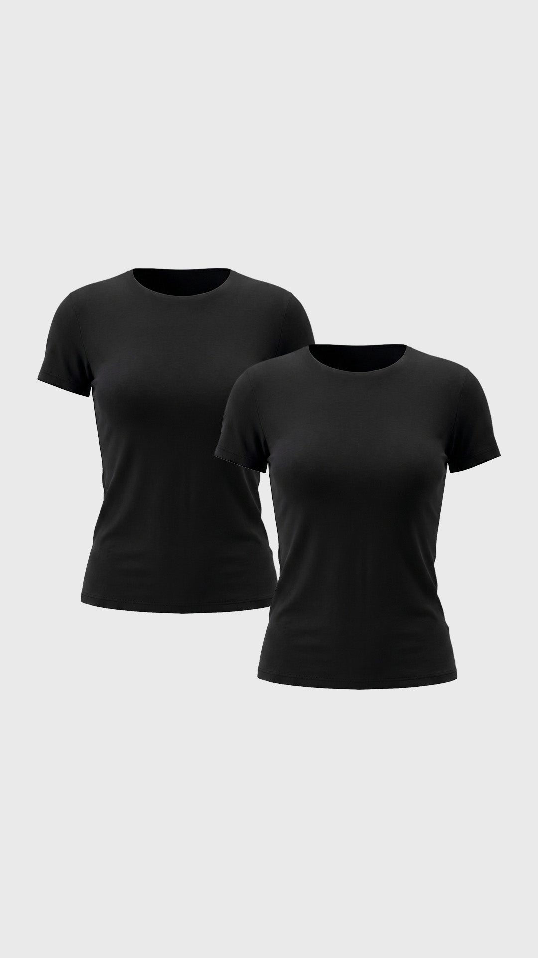 Short-Sleeve Double Lining T-Shirt 2pcs