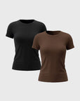Short-Sleeve Double Lining T-Shirt 2pcs