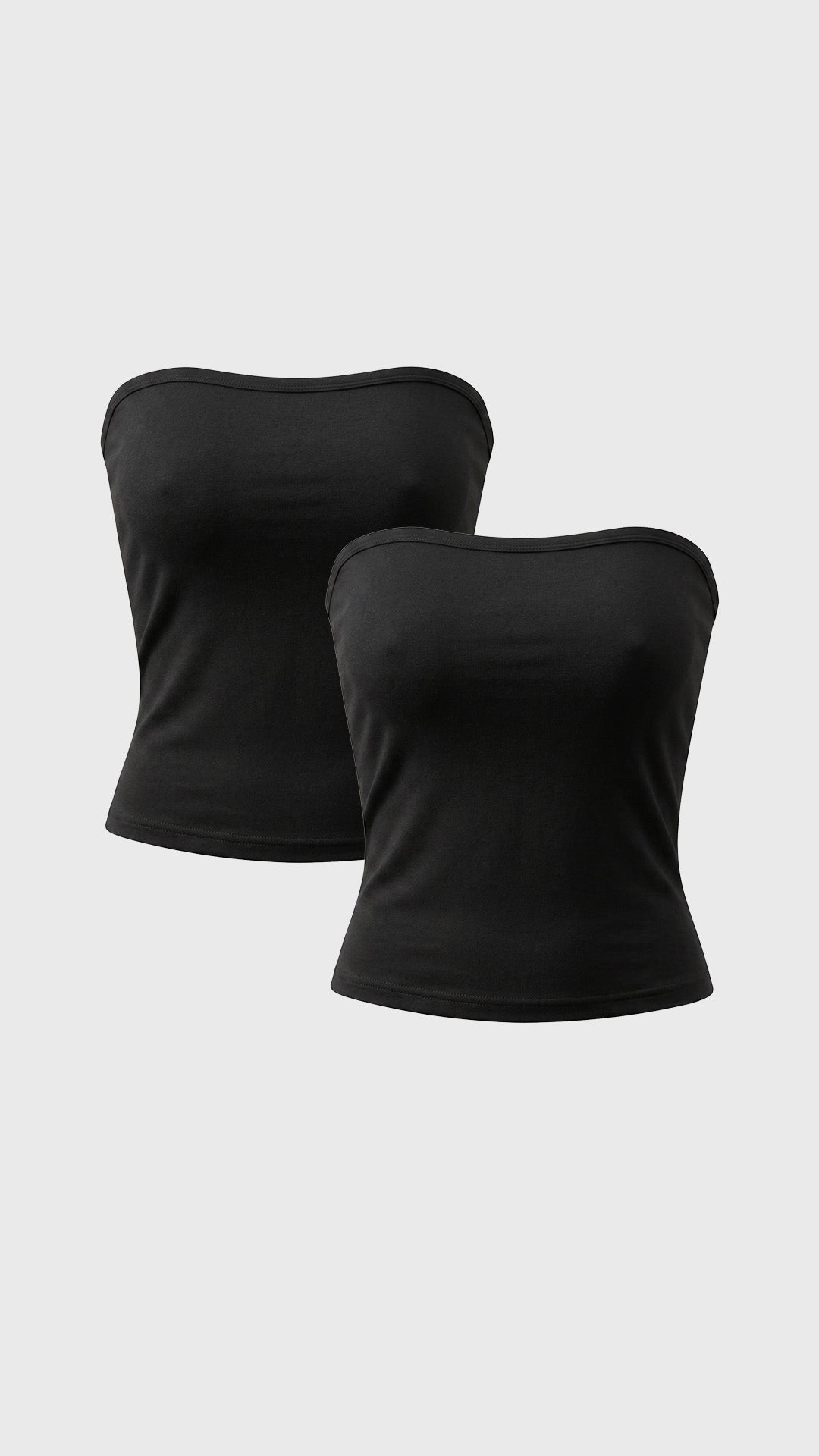 Double Lining Tube Top 2pcs