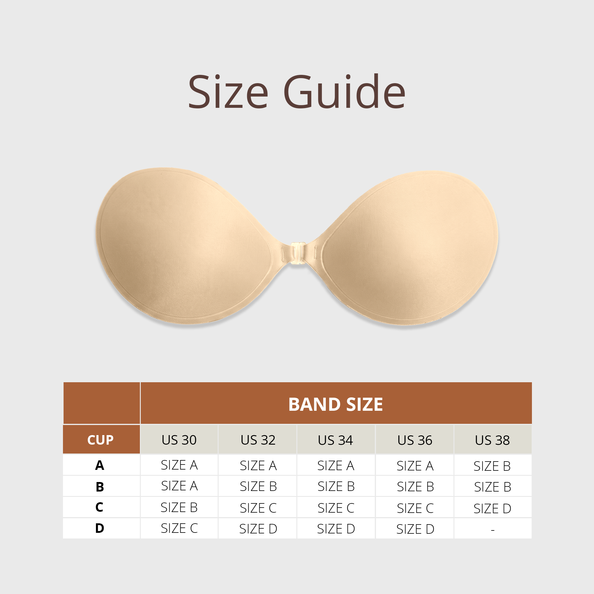 Padded Push Up Adhesive Bra