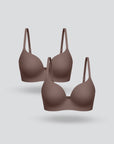 T Shirt Wireless Bra 2pcs