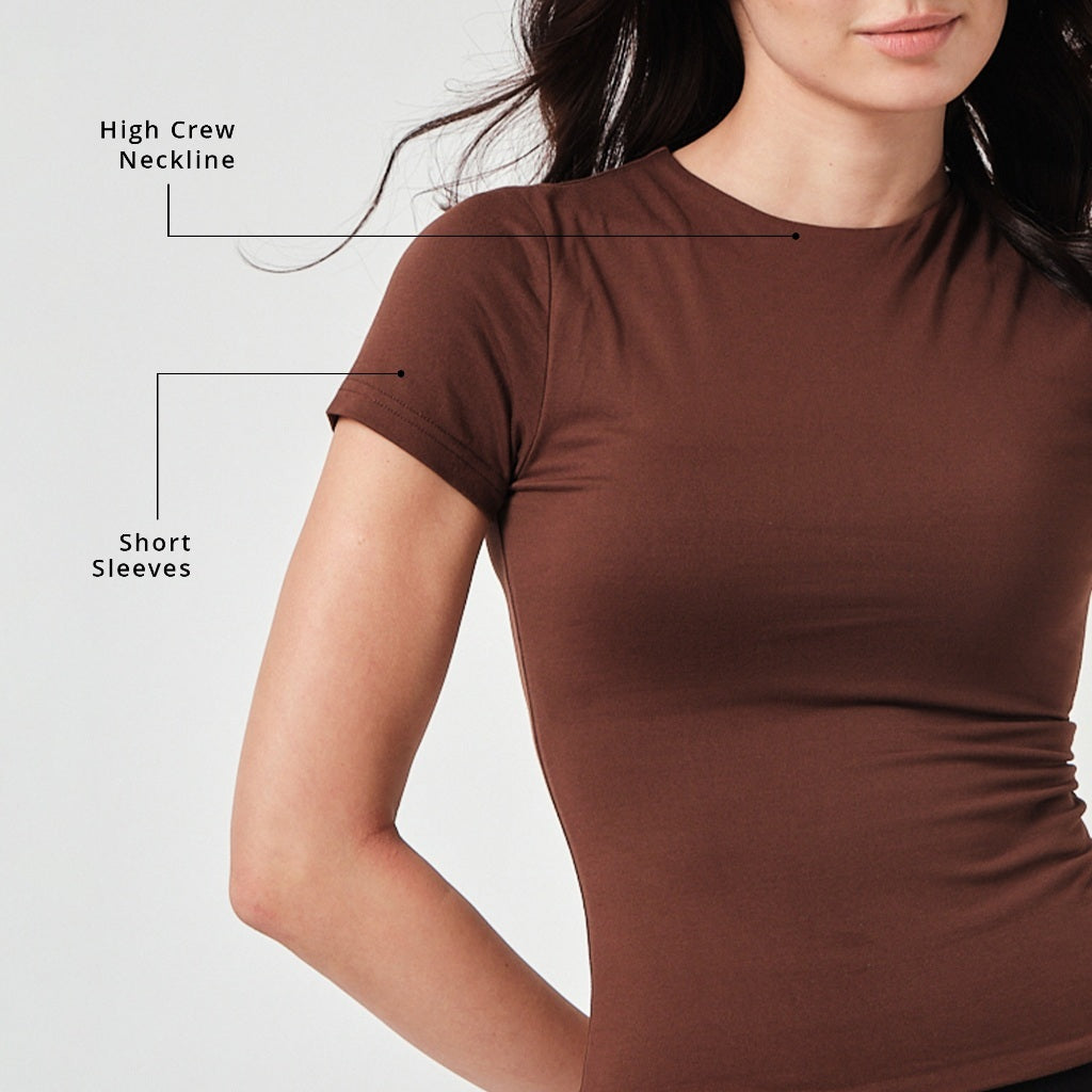 Short-Sleeve Double Lining T-Shirt 2pcs