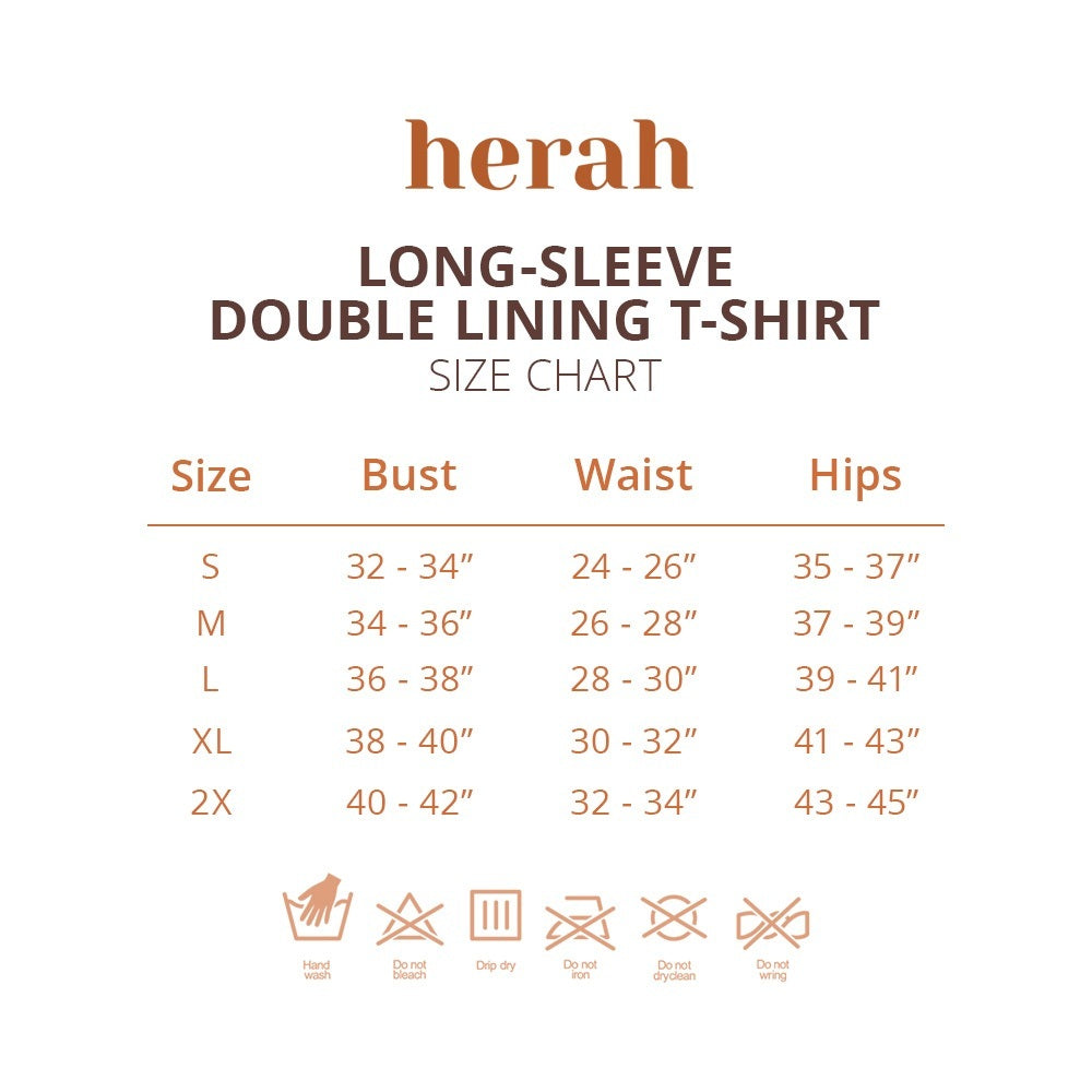 Long Sleeves Double Lining T-Shirt 2pcs