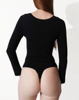 Plunge Long Sleeve Bodysuit