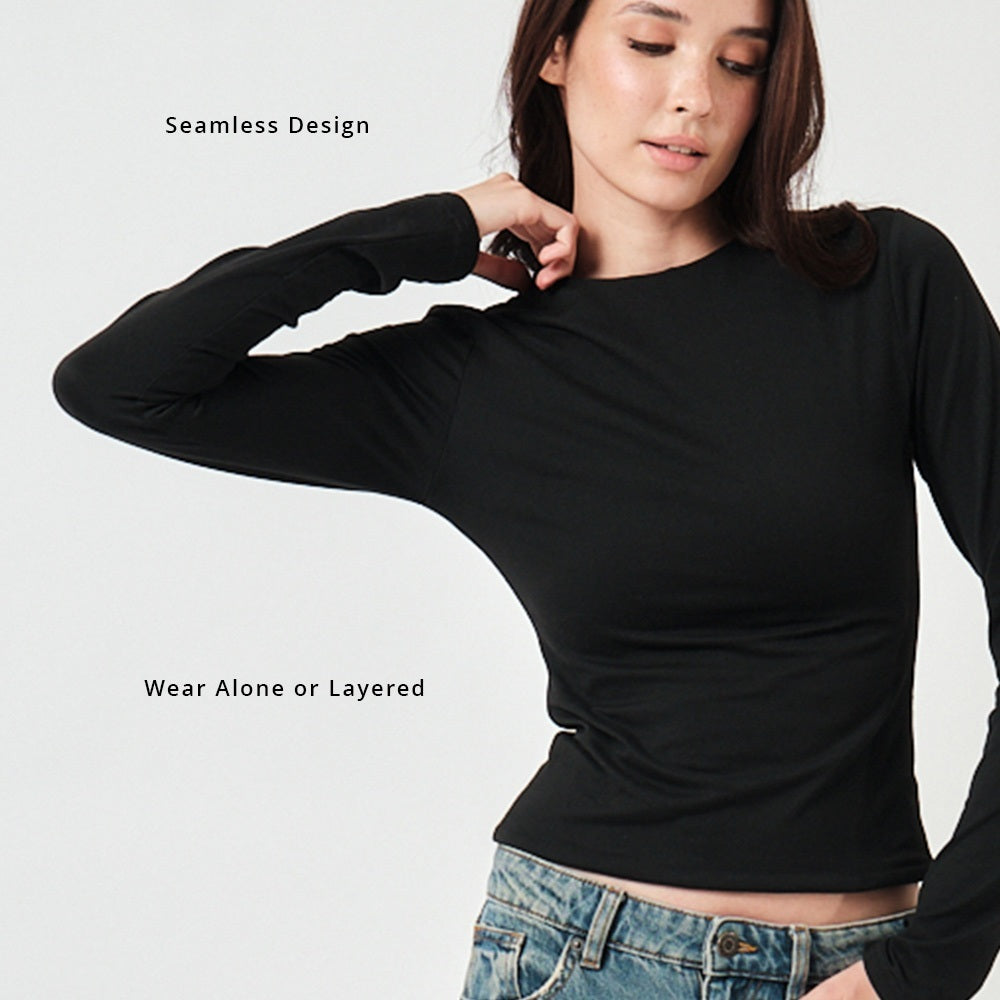 Long Sleeves Double Lining T-Shirt 2pcs