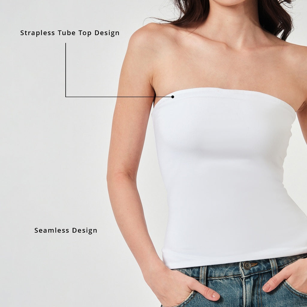 Double Lining Tube Top 2pcs